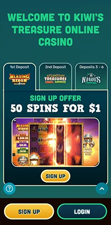 kiwi treasure casino