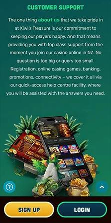 kiwi treasure casino games