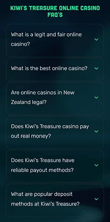 kiwi treasure casino slots